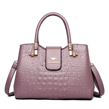 Versatile Women's Crocodile Pattern Lady Mom Bags