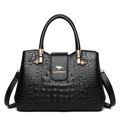 Versatile Women's Crocodile Pattern Lady Mom Bags