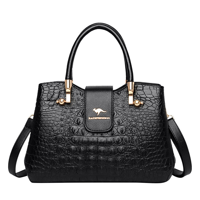 Versatile Women's Crocodile Pattern Lady Mom Bags