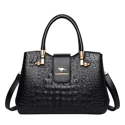 Versatile Women's Crocodile Pattern Lady Mom Bags