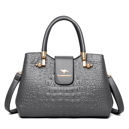 Versatile Women's Crocodile Pattern Lady Mom Bags