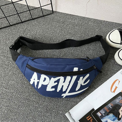 Women's & Men's & Versatile Korean Style Personalized Printed Men's Waist Packs