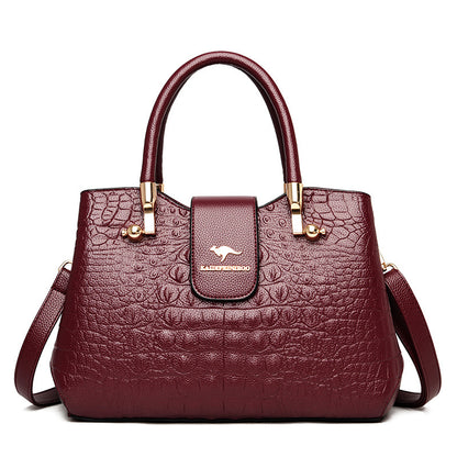 Versatile Women's Crocodile Pattern Lady Mom Bags