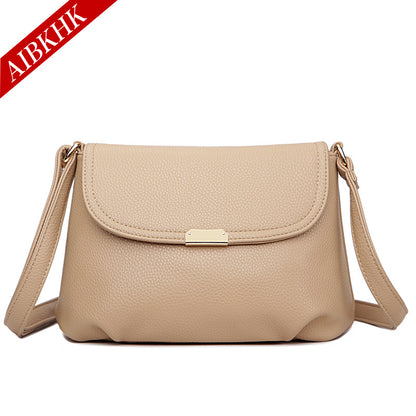 Women's Mother Trendy Simple Soft Leather Crossbody Bags