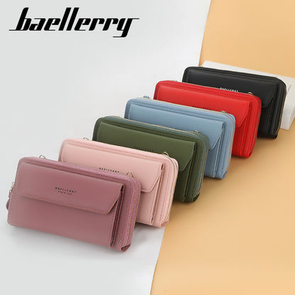 Women's Korean Fashion Versatile Zipper Mobile Phone Bags