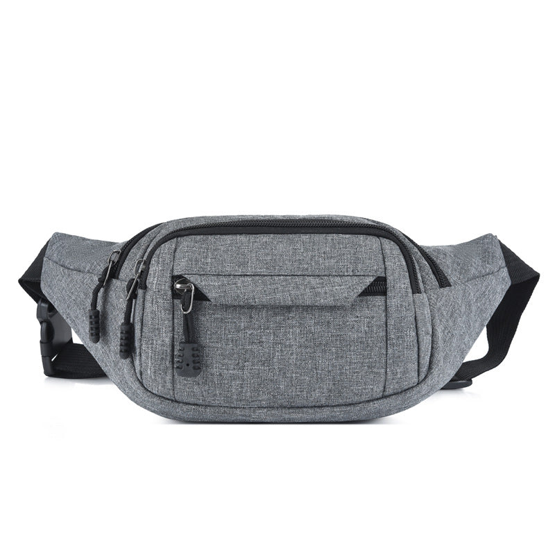 Sacs banane imperméables en tissu Oxford simple pour hommes et femmes et à la mode