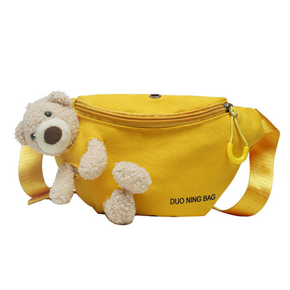 Women's Little Bear Canvas Fashionable Cute Waist Packs