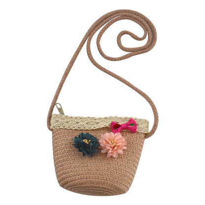 Mini Cute Pouch Straw Woven Beach Bags