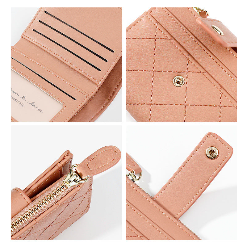 Zipper Korean Style Multiple Slots Fashion Ladies Wallets