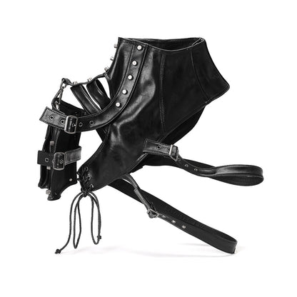 Women's Punk Style Leather Halloween Stage Performance Shoulder Bags