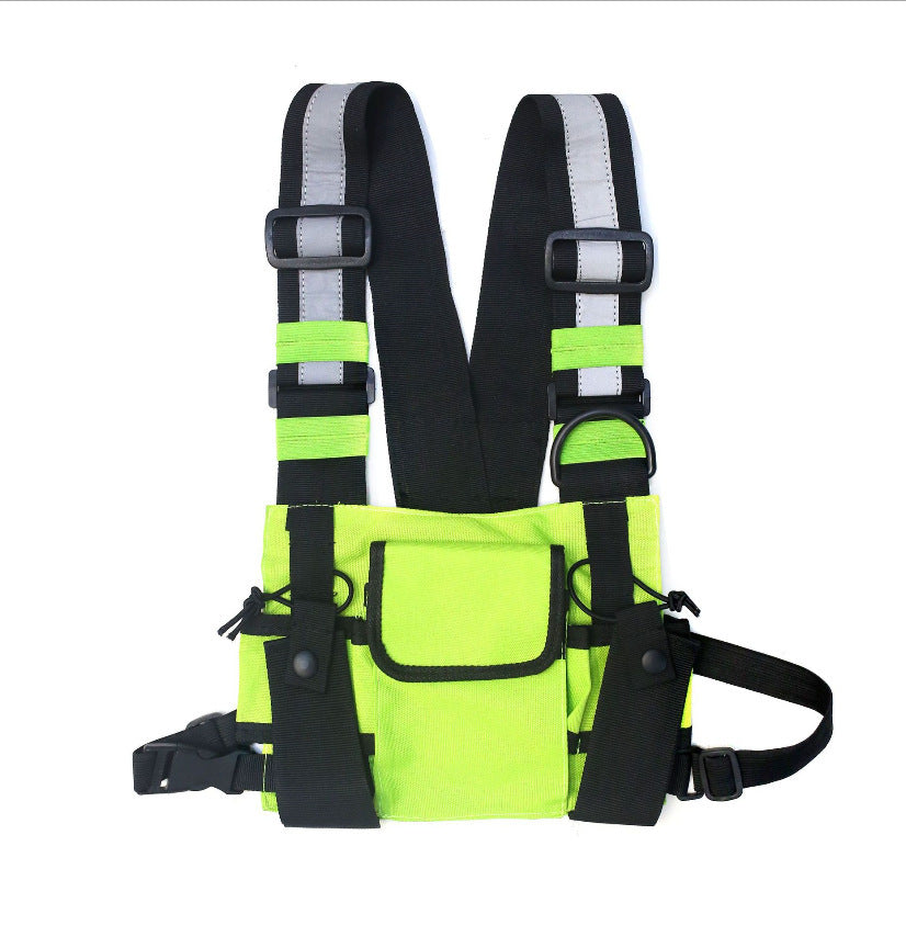 Women's & Men's Street Function Vest Tide Cool Personality Waist Packs