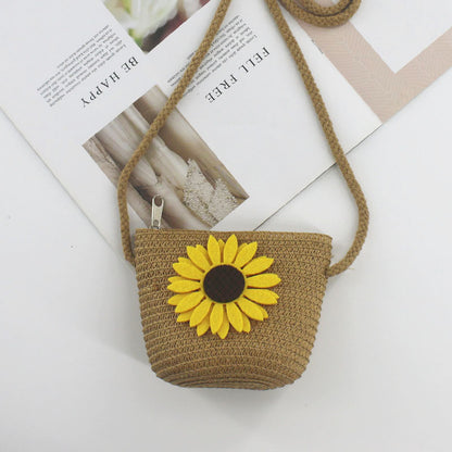 Mini Cute Pouch Straw Woven Beach Bags