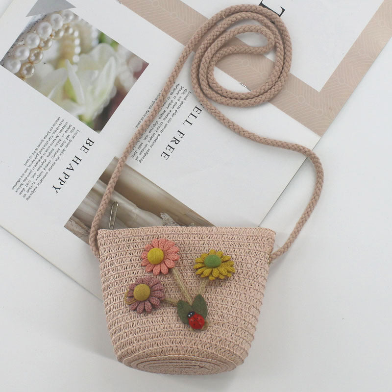 Mini Cute Pouch Straw Woven Beach Bags