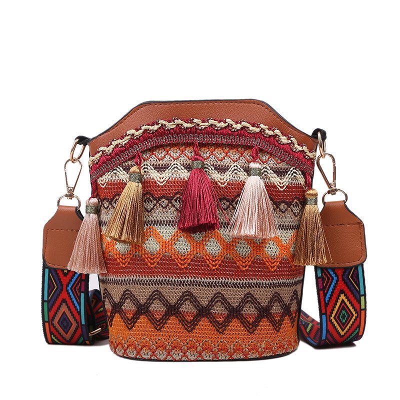 Women's Super Popular Ethnic Style Unique Tassel Shoulder Bags