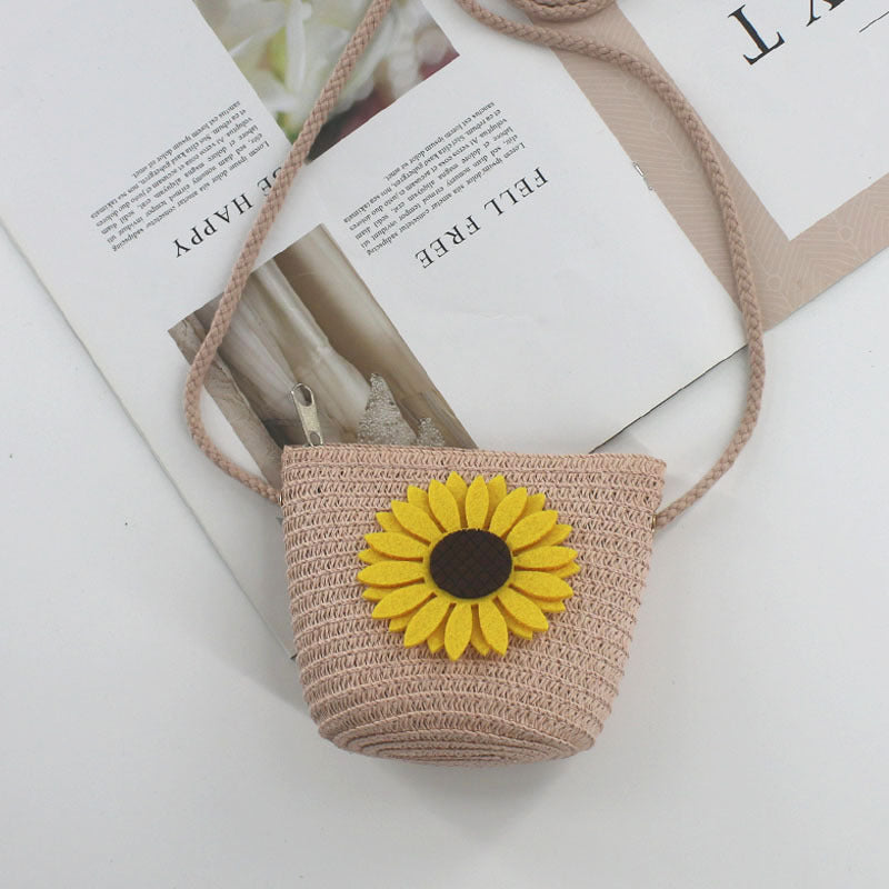 Mini Cute Pouch Straw Woven Beach Bags