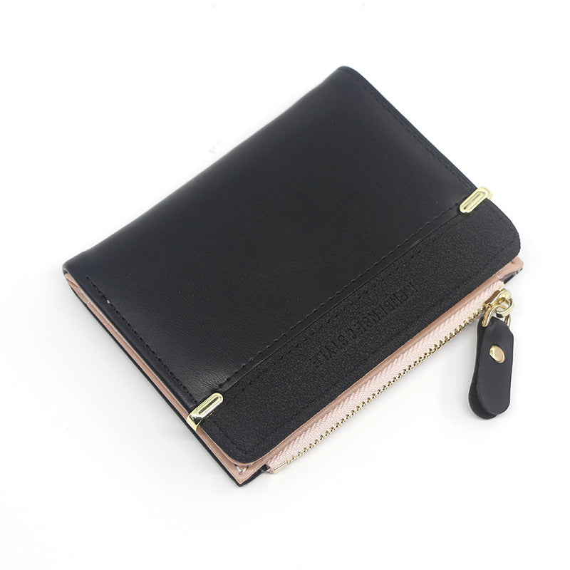 Women's Short Zip Simple Elegant Clutch Ladies Wallets