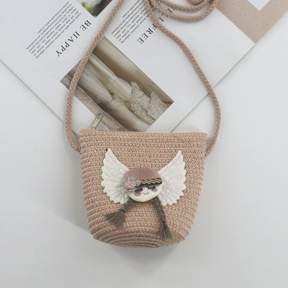 Summer Mini Cute Pouch Straw Woven Children's Coin Purse