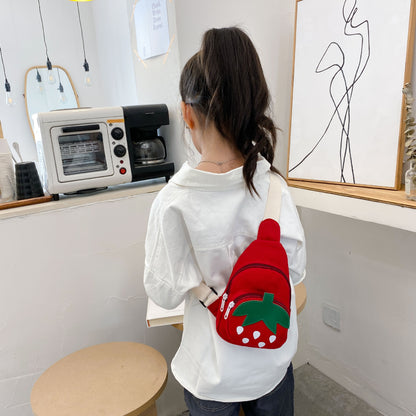 Sacs banane tendance à la mode coréenne pour femmes avec motif de fraises