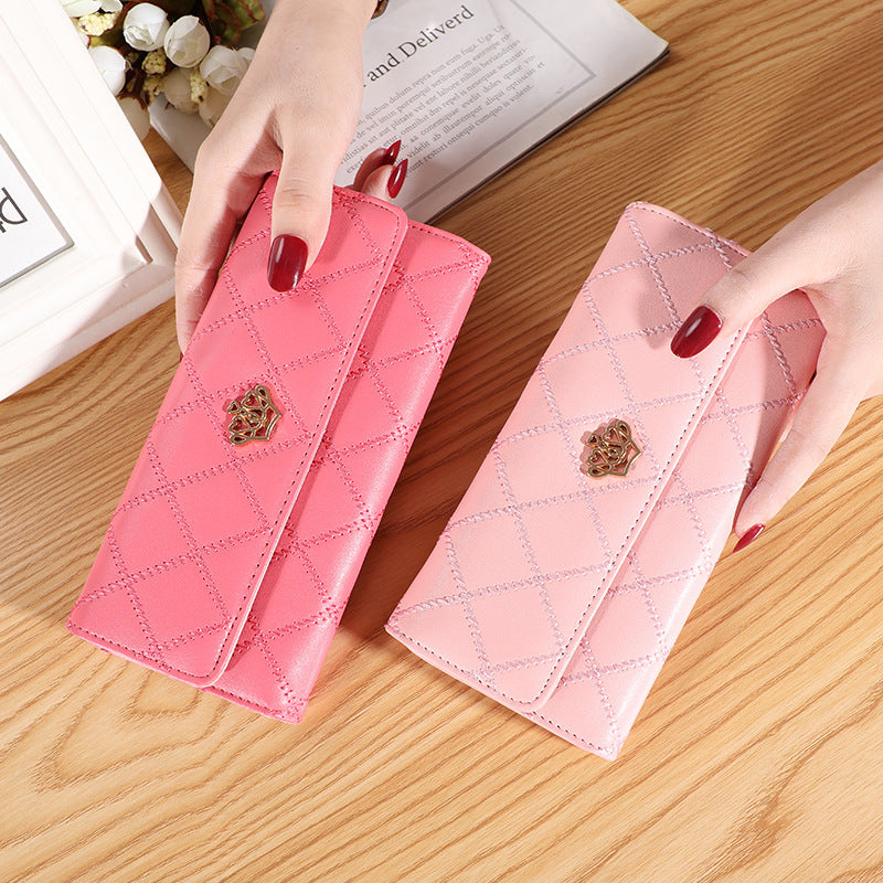 Women's Glamorous Embroidered Crown Fashion Multifunctional Coin Purses