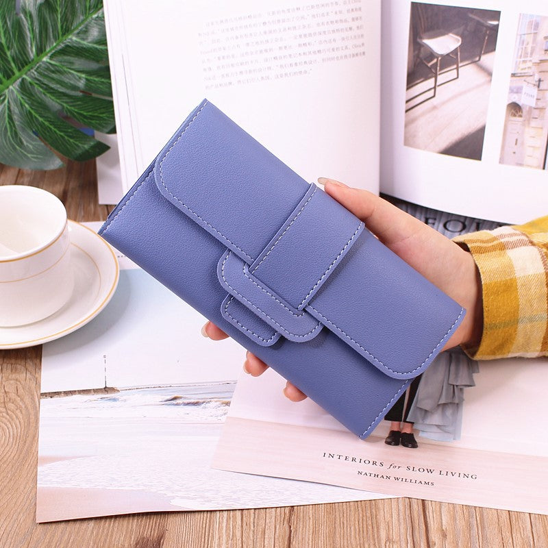 Women's Three-fold Flip Korean Style Fresh Pocket Ladies Wallets