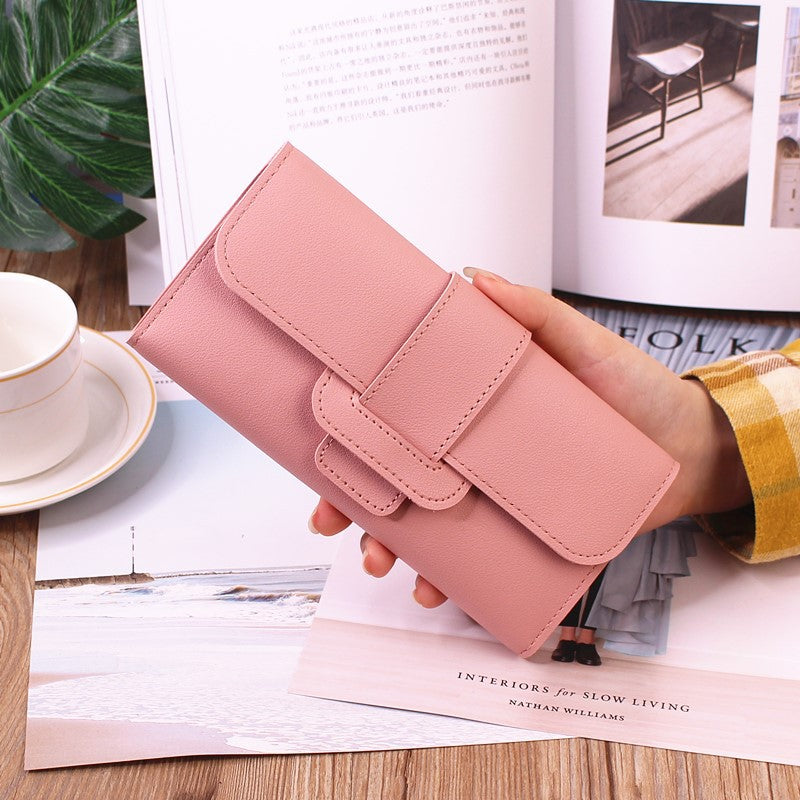 Women's Three-fold Flip Korean Style Fresh Pocket Ladies Wallets