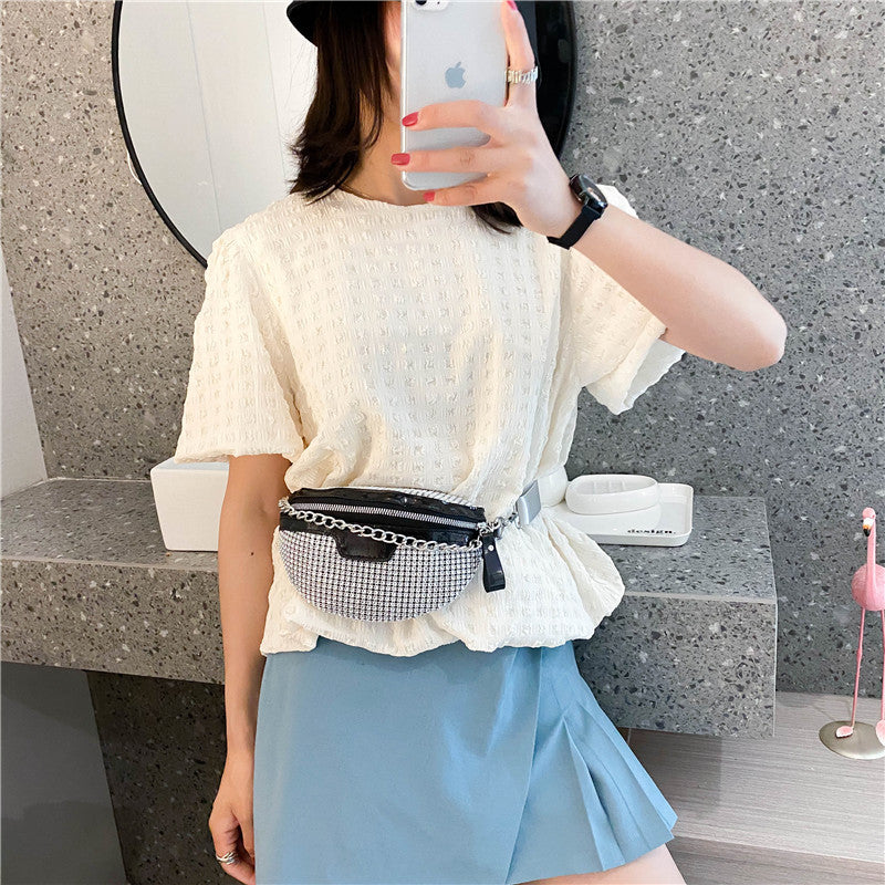 Women's Summer Korean Style Personality Chain Colorful Waist Packs