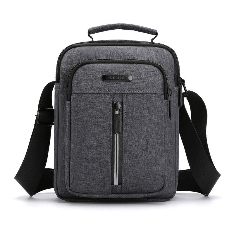 Men's Fashion Nylon Vertical Simple Lightweight Trendy Men's Messenger Bags