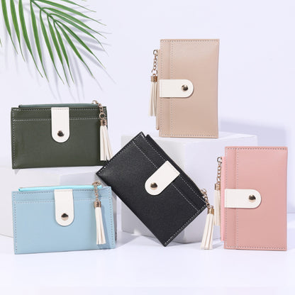 Female Clamp Bus Cover Zipper Pocket Ladies Wallets