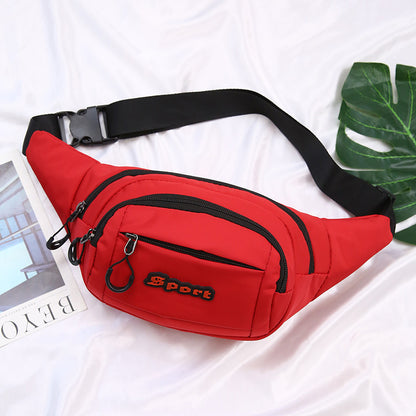 Men's Running Waterproof Change Mobile Printed Men's Waist Packs