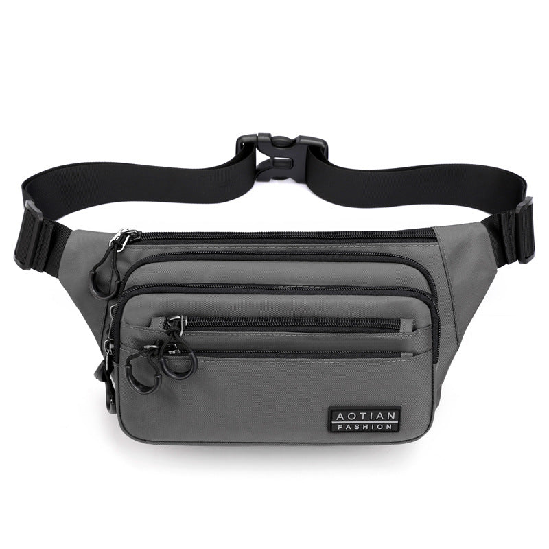 Men's Simplicity Lightweight Waterproof Large Capacity Cashier Men's Waist Packs