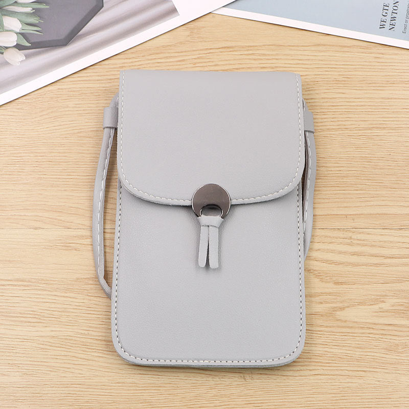 Women's Mobile Female Transparent Touch Screen Korean Phone Bags