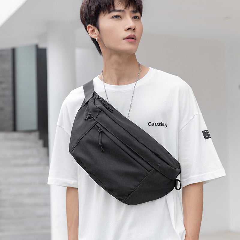 Men's Fashion Style Large Capacity Hong Kong Men's Messenger Bags