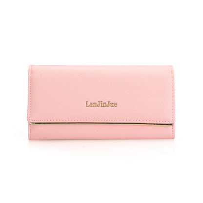 Women's Long Large Capacity Retro Tri Fold Ladies Wallets