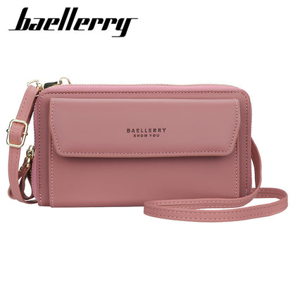 Women's Korean Fashion Versatile Zipper Mobile Phone Bags