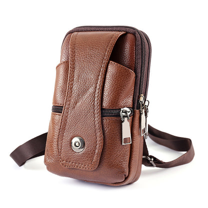 Men's Pretty New Leather Multifunctional Mobile Men's Waist Packs