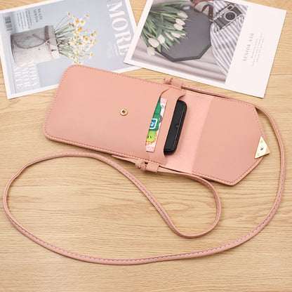 Women's Transparent Touch Screen Mobile Simple Hasp Phone Bags