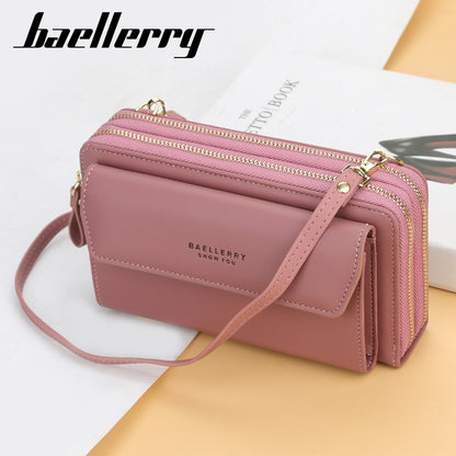 Women's Korean Fashion Versatile Zipper Mobile Phone Bags