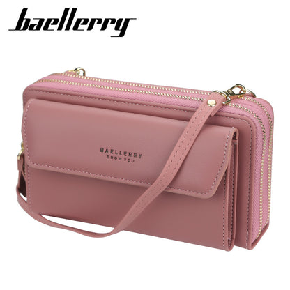 Women's Korean Fashion Versatile Zipper Mobile Phone Bags