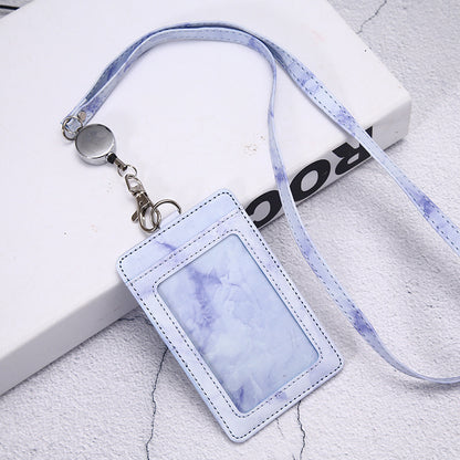 Work Badge Lanyard Bank Permit Tag Card Holder