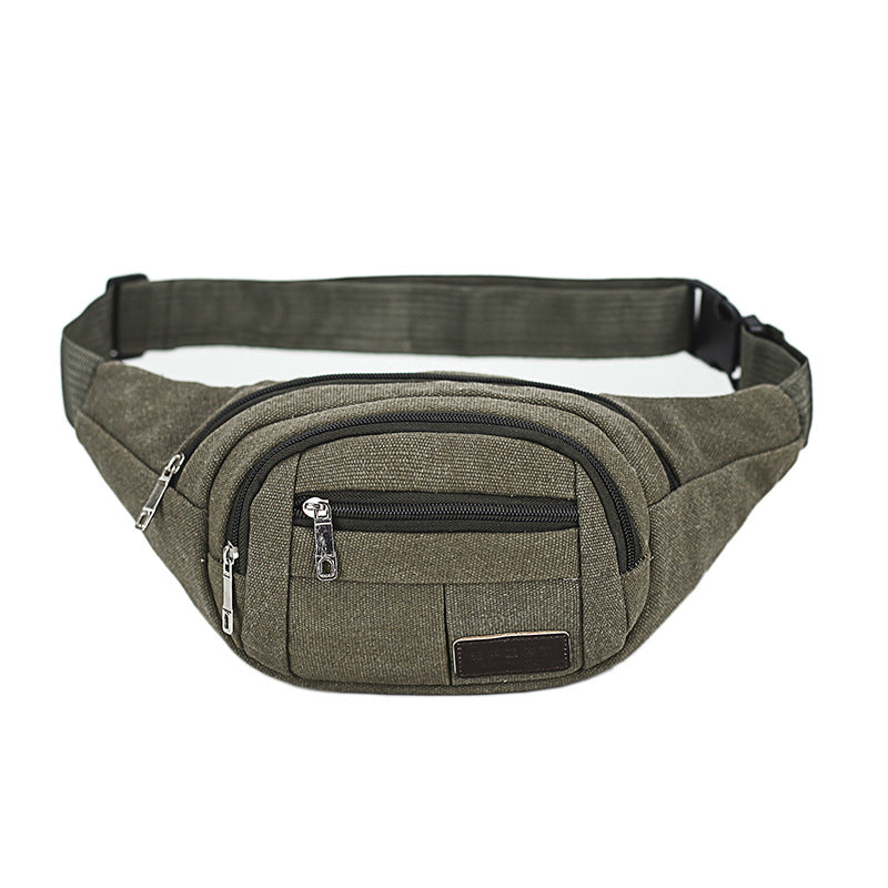 Women's & Men's & Canvas Fashion Large Capacity Storage Men's Waist Packs