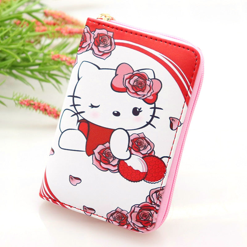 Cartoon Cat Collection For Selection Leather Ladies Wallets