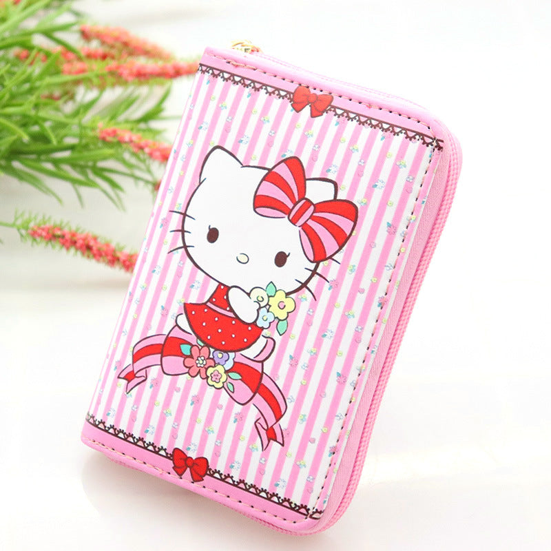 Cartoon Cat Collection For Selection Leather Ladies Wallets