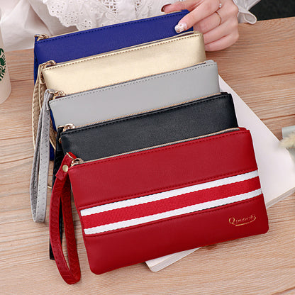 Women's Versatile Vintage Zipper Mobile Clutch Ladies Wallets