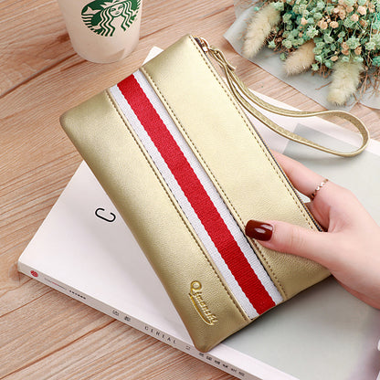 Women's Versatile Vintage Zipper Mobile Clutch Ladies Wallets