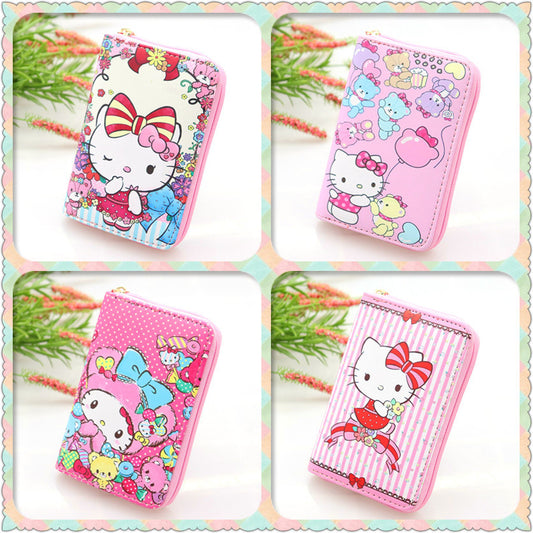 Cartoon Cat Collection For Selection Leather Ladies Wallets