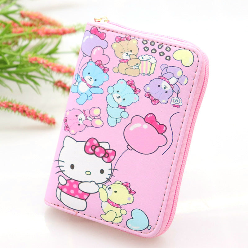 Cartoon Cat Collection For Selection Leather Ladies Wallets