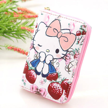 Cartoon Cat Collection For Selection Leather Ladies Wallets