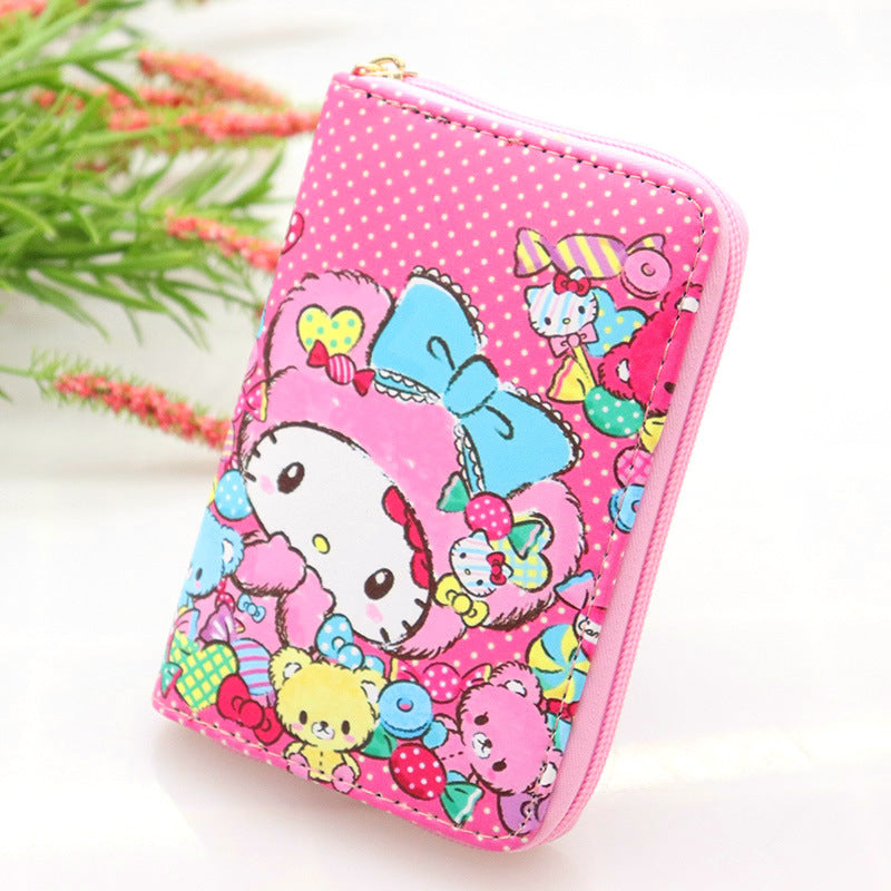 Cartoon Cat Collection For Selection Leather Ladies Wallets