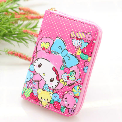 Cartoon Cat Collection For Selection Leather Ladies Wallets