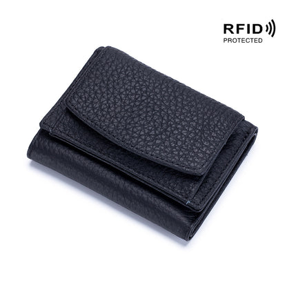 Women's Shielded First Layer Cowhide Mini Ladies Wallets